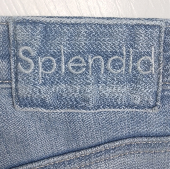 NWT Splendid High Waist Distressed Straight Crop Jean $178 - Picture 11 of 15